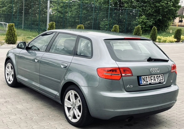 Audi A3 cena 26999 przebieg: 219000, rok produkcji 2009 z Złocieniec małe 529